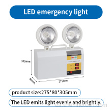 Luz LED de emergencia de doble punto montada en superficie de pared